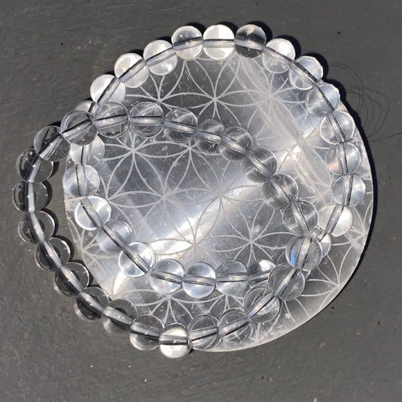 Crystals-AAA+ Clear Quartz Bracelets-Handmade - Picture 3 of 3